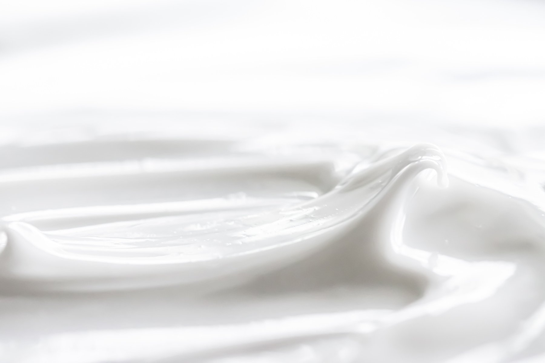 Pure White Cream Texture as Abstract Background, Food Substance or Organic Cosmetic